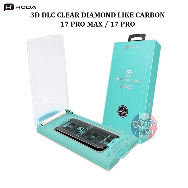 Kính HODA 3D DLC CLEAR Diamond Like Carbon iPhone 17 Pro Max / 17 Pro