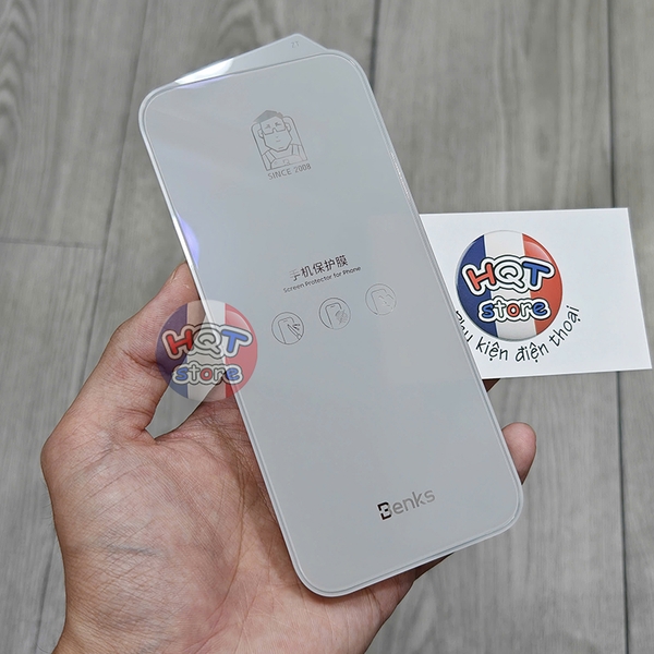 Kính không viền Benks InvisiWarrior AR iPhone 17 Pro Max 16 Pro Max