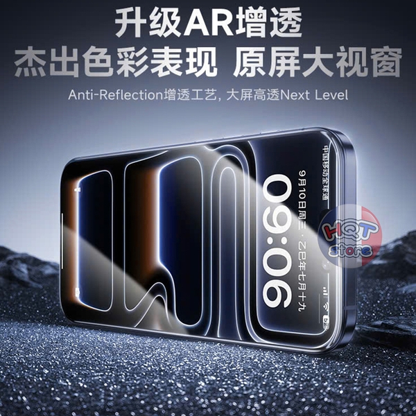 Kính không viền Benks InvisiWarrior AR iPhone 17 Pro Max 16 Pro Max