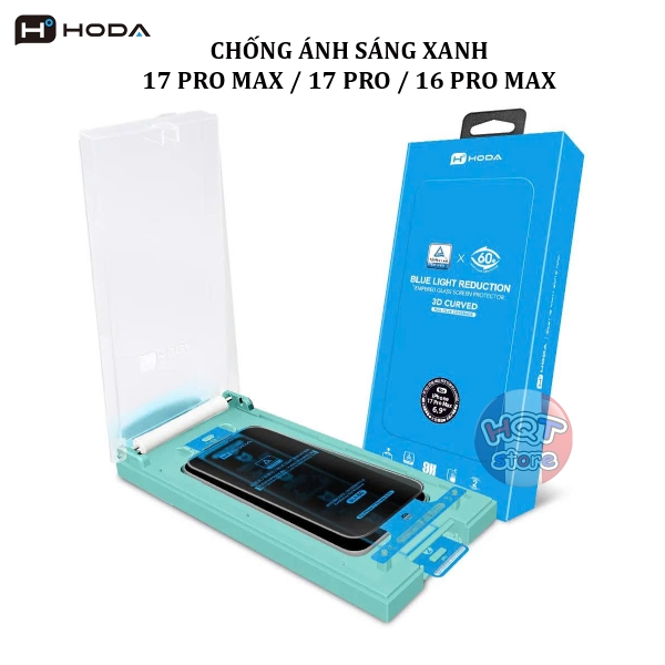 Kính HODA 3D AB BLR60 Chống Ánh Sáng Xanh iPhone 17 Pro Max 16 Pro Max