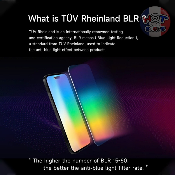 Kính HODA 3D AB BLR60 Chống Ánh Sáng Xanh iPhone 17 Pro Max 16 Pro Max