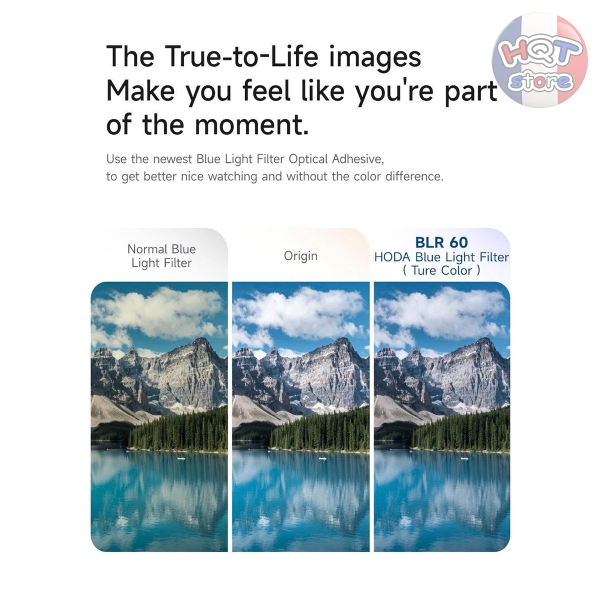 Kính HODA 3D AB BLR60 Chống Ánh Sáng Xanh iPhone 17 Pro Max 16 Pro Max