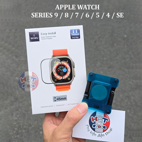 Miếng dán cường lực dẻo WiWU Easy Install Apple Watch 45 41 44 40 mm