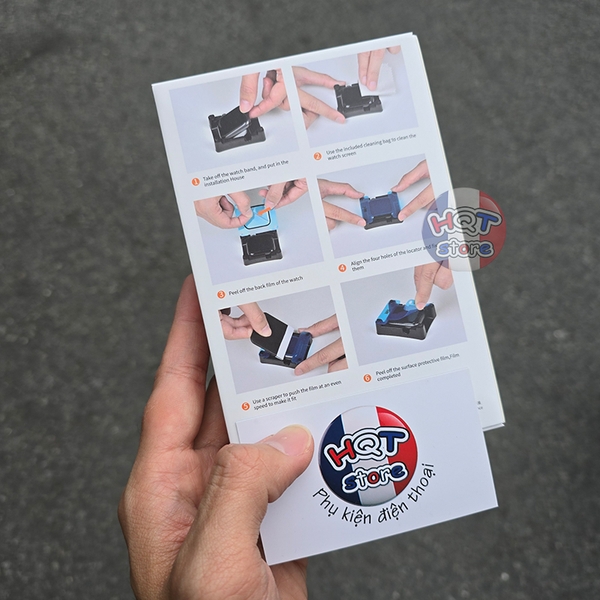 Miếng dán cường lực dẻo WiWU Easy Install Apple Watch 45 41 44 40 mm