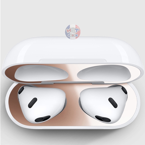 Miếng dán kim loại chống trầy chống bẩn cho tai nghe Airpods 3