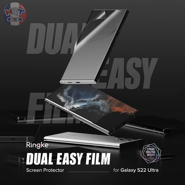 Miếng dán màn hình Ringke Dual Easy Film Samsung S22 Ultra (2 miếng)