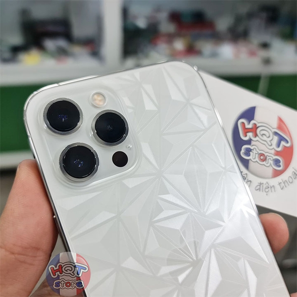 Miếng dán mặt lưng 3D vân kim cương Iphone 12 Pro Max / 12 Pro