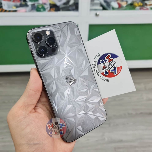 Miếng dán mặt lưng 3D vân kim cương Iphone 12 Pro Max  12 Pro