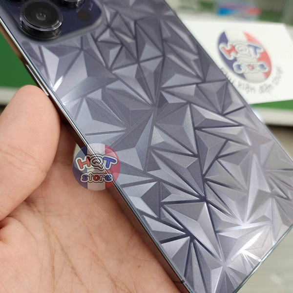 Miếng dán mặt lưng 3D vân kim cương IPhone 14 Pro Max 14Pro 14 Plus 14