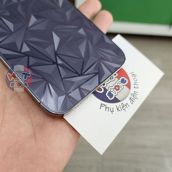 Miếng dán mặt lưng 3D vân kim cương IPhone 14 Pro Max 14Pro 14 Plus 14