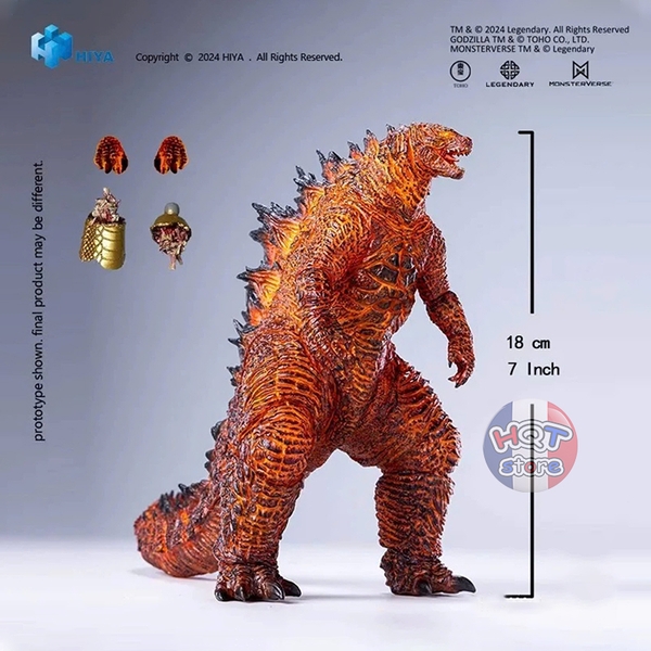 Mô hình Burning Godzilla Battle Ver HIYA Toys Action Figure 18cm