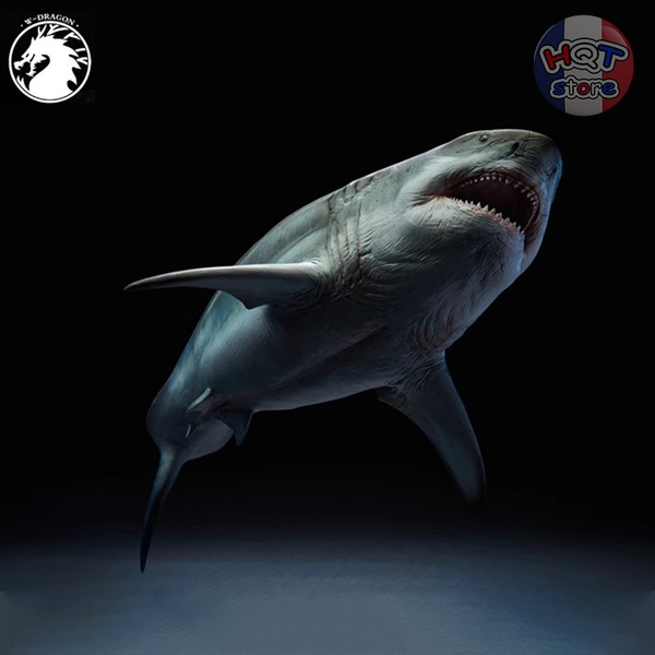 Mô hình Cá Mập Cổ Đại Megalodon W-Dragon tỉ lệ 1/35 45cm