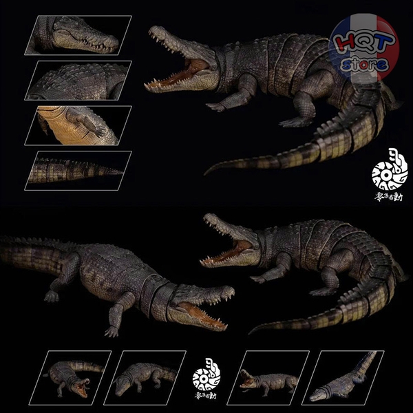 Mô Hình Cá Sấu Nước Mặn Saltwater Crocodile Benxin Nanmu Smart Series