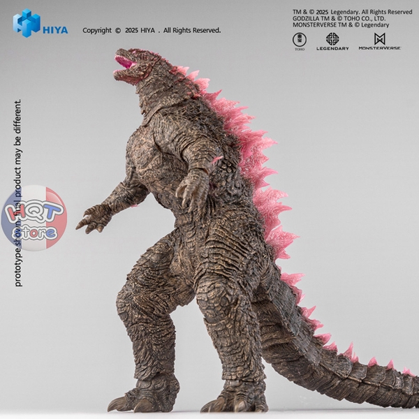 Mô hình Godzilla Evolved 2.0 Translucent HIYA Exquisite Basic Action Figure