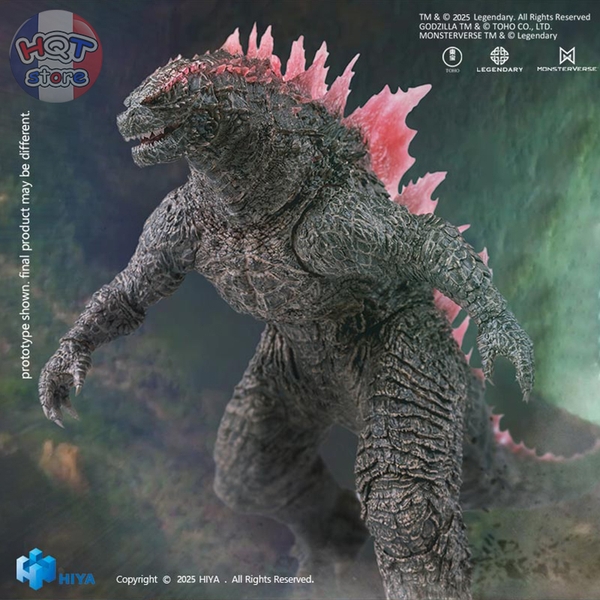 Mô hình Godzilla Evolved 2.0 Translucent HIYA Exquisite Basic Action Figure