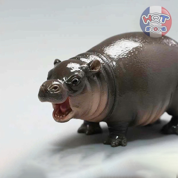 Mô Hình Hà Mã Lùn Moo Deng hãng JXK Hippopotamus Resin