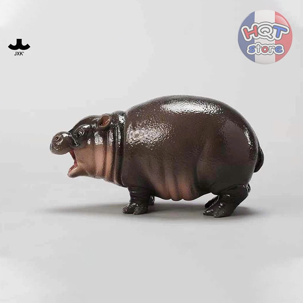 Mô Hình Hà Mã Lùn Moo Deng hãng JXK Hippopotamus Resin