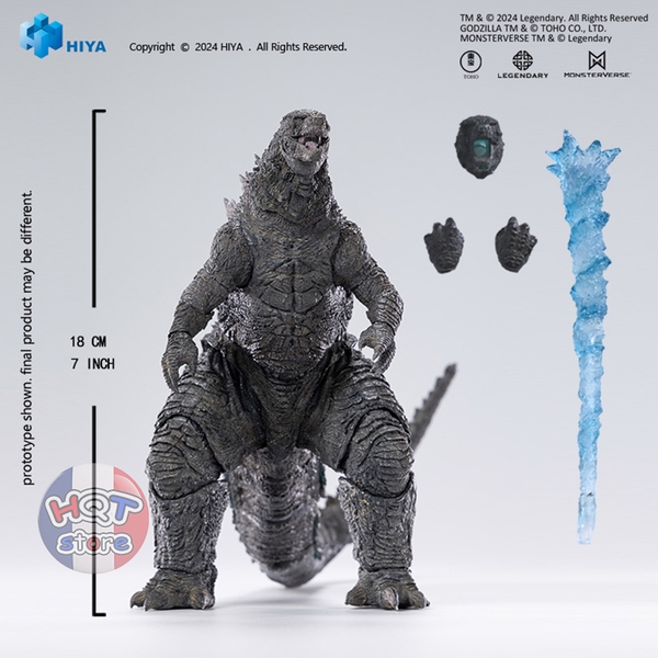 Mô hình Heat Ray Godzilla 2021 (LED) Action Figure HIYA Godzilla vs Kong