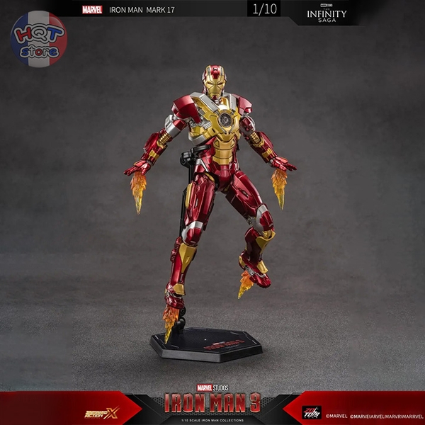 Mô hình iRon Man Mark 17 ZD Toys Heartbreaker chính hãng tỉ lệ 1/10