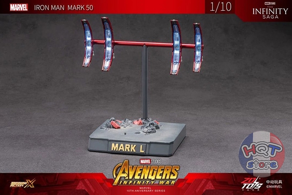 Mô hình iRon Man Mark 50 Luminous Platform Led ZD Toys 1/10 MK50