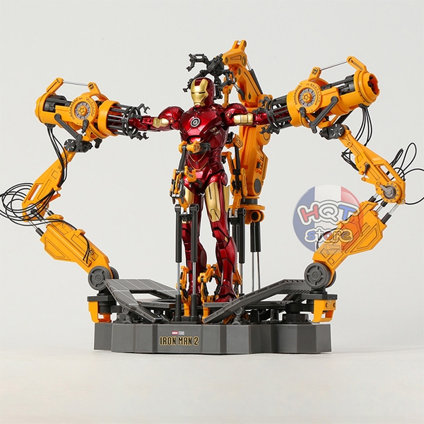 Mô hình iRon Man Mark IV Suit - Up Gantry ZD Toys tỉ lệ 1/10 (Mark 4)