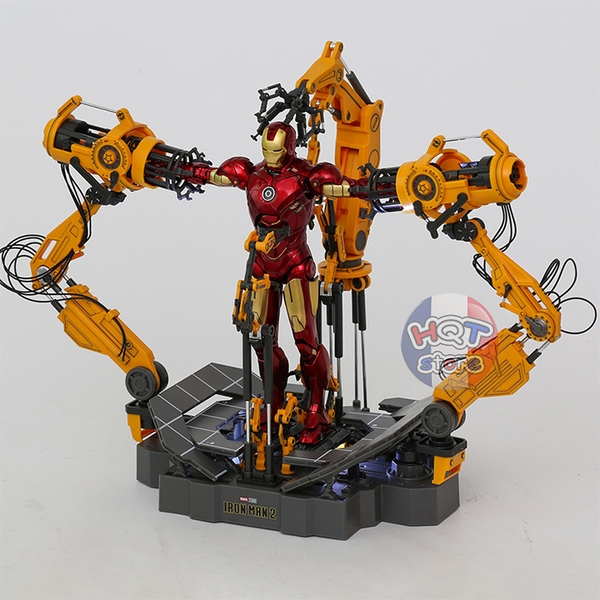 Mô Hình Iron Man Mark Iv Suit - Up Gantry Zd Toys Tỉ Lệ 1/10 (Mark