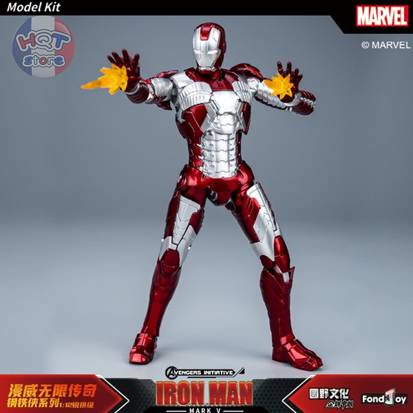 Mô hình iRon Man Model Kits Fondjoy Mark 1 2 3 4 5 6 7 tỉ lệ 1/12
