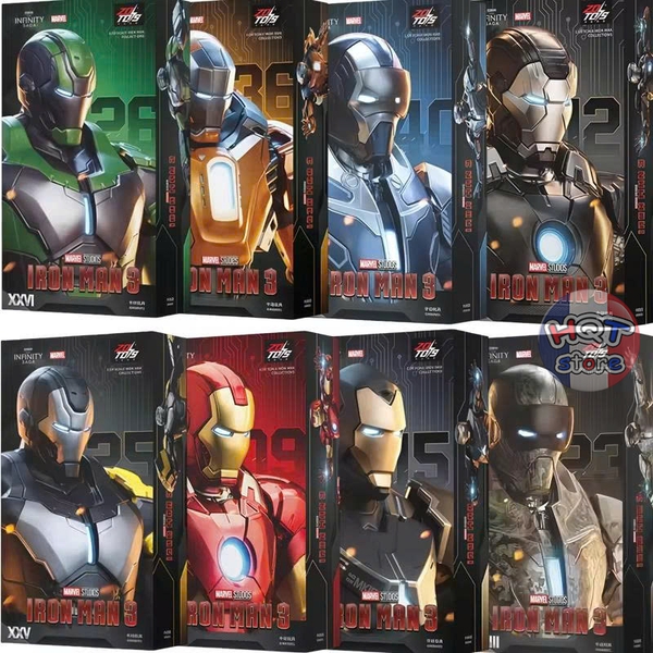 Mô hình iRon Man ZD Toys Mark 9 12 15 23 25 26 36 37 38 40 tỉ lệ 1/10