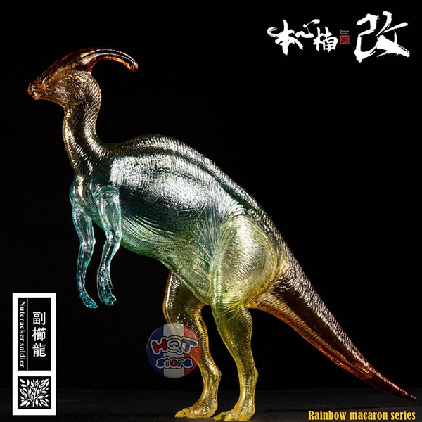 Mô hình khủng long Parasaurolophus Rainbow Macaron Nanmu tỉ lệ 1/35