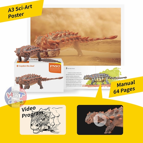 Mô hình khủng long PNSO 78 Zuul Cayden tỉ lệ 1/35