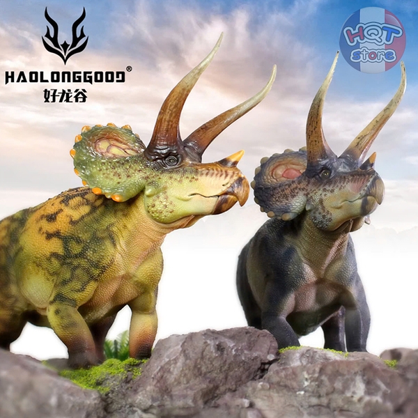 Mô hình Khủng Long Triceratops Haolonggood tỉ lệ 1/35