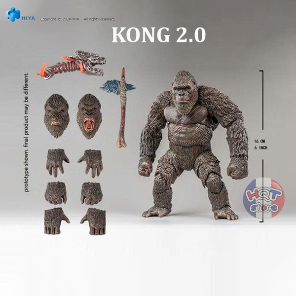Mô hình Kong 2.0 HIYA Toys Godzilla x Kong Action Figure