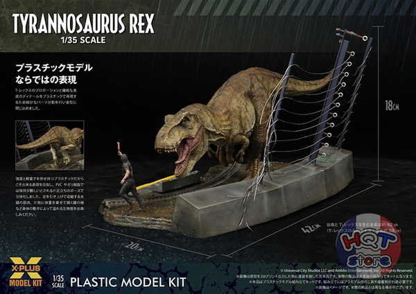 Mô hình lắp ráp khủng long T-Rex X-PLUS Tyrannosaurus Rex tỉ lệ 1/35