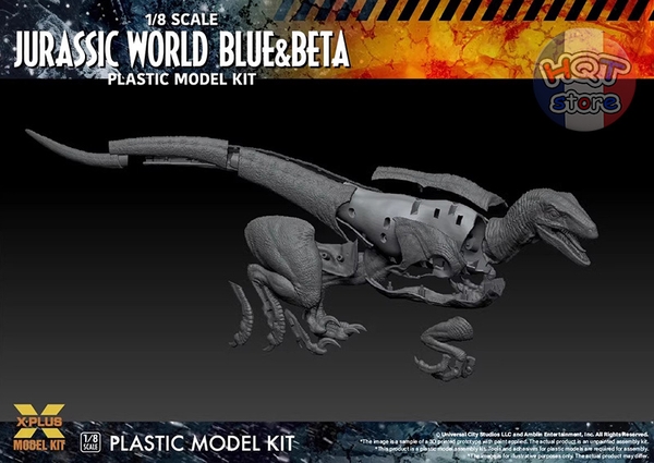 Mô hình lắp ráp khủng long Velociraptor Blue & Beta X-PLUS tỉ lệ 1/18