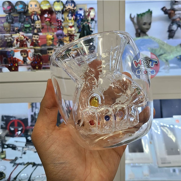 Mô hình ly thuỷ tinh 3D Găng Tay Vô Cực Thanos Infinity War Marvel