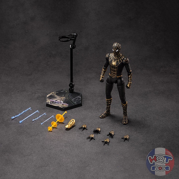 Mô hình Spider Man Black & Gold Suit No Way Home ZD Toys tỉ lệ 1/10