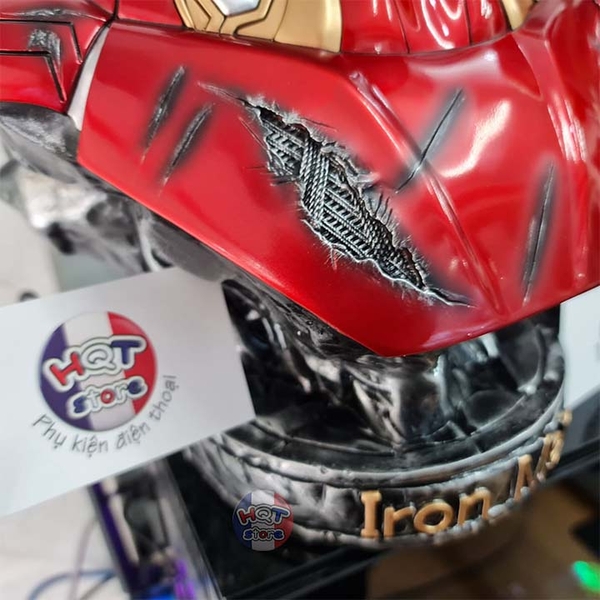 Mô hình tượng bán thân IRon Man Mark 50 Polystone tỉ lệ 1/2 cao 34.5cm