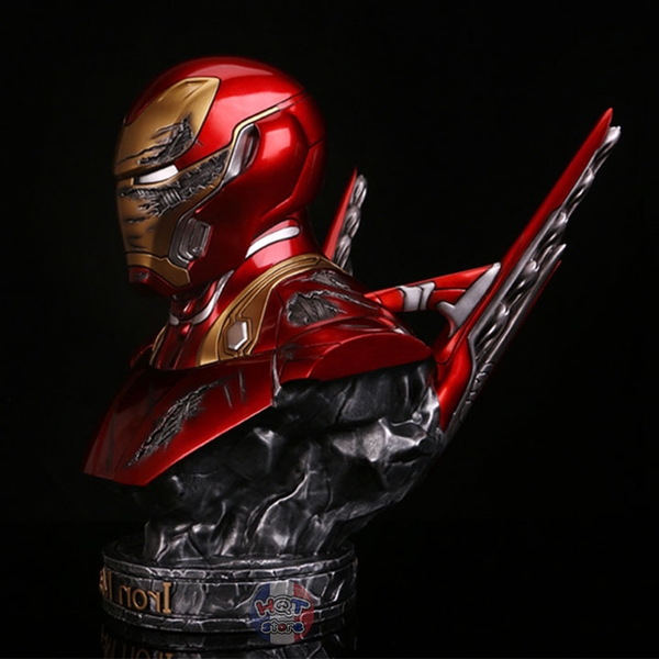 Mua Mô hình tượng bán thân RESIN IRONMAN iron man NGƯỜI SẮT tony stark  figure có đèn led mark 3 marvel resin  Tiki