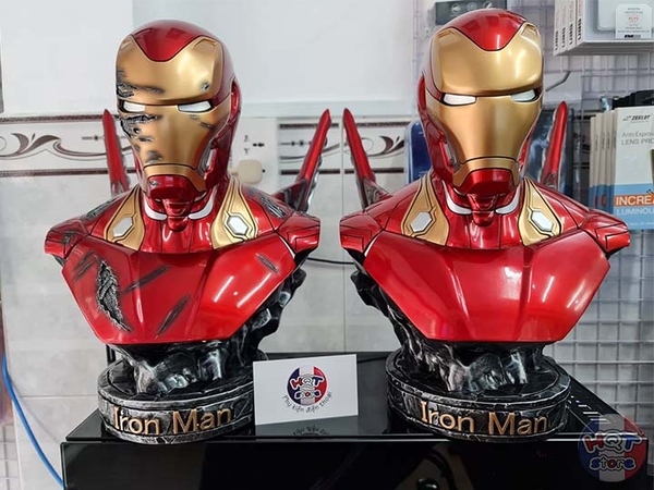 Mô hình tượng bán thân IRon Man Mark 50 Polystone tỉ lệ 1/2 cao 34.5cm