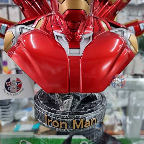 Mô hình tượng bán thân IRon Man Mark 85 Polystone tỉ lệ 1/2 36cm