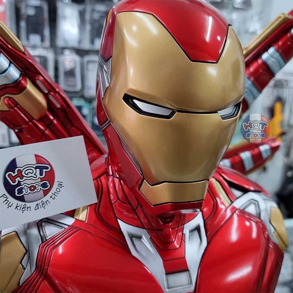 Mô hình tượng bán thân IRon Man Mark 85 Polystone tỉ lệ 1/2 36cm