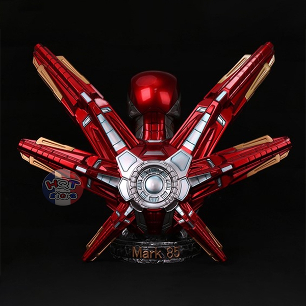Mô hình tượng bán thân IRon Man Mark 85 Polystone tỉ lệ 1/2 36cm