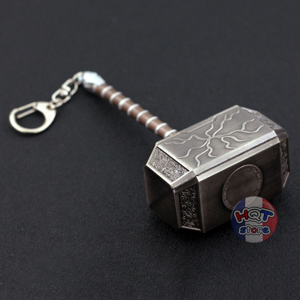 Móc khóa Búa Mighty Thor Mjolnir 12cm Love And Thunder kim loại