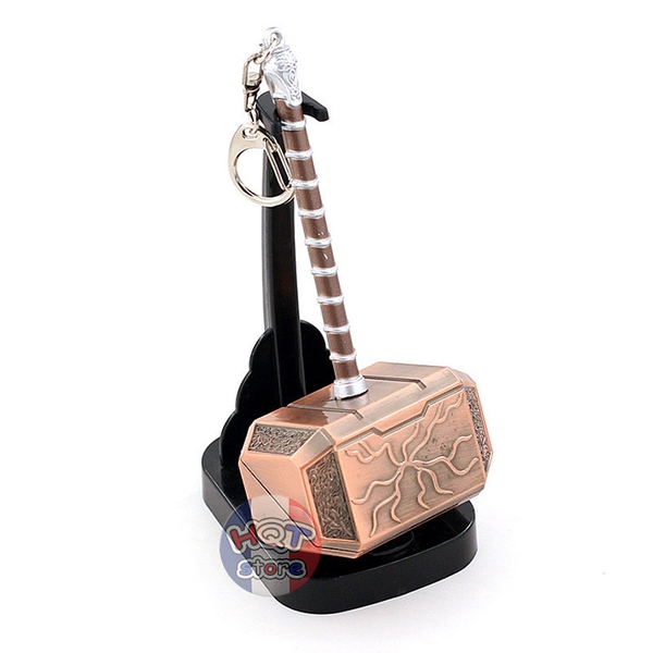 Móc khóa Búa Mighty Thor Mjolnir 12cm Love And Thunder kim loại