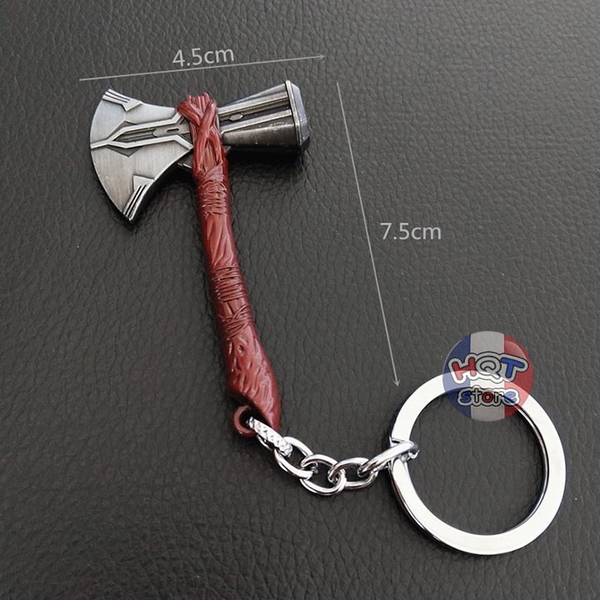 Móc khóa Búa Rìu Thor StormBreaker 7.5cm Love And Thunder kim loại