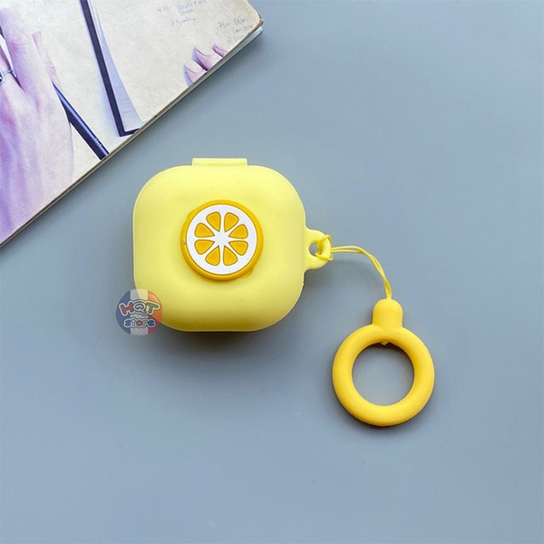 Ốp silicon case hình trái cây tai nghe Galaxy Buds Live / Pro (Mẫu 3)
