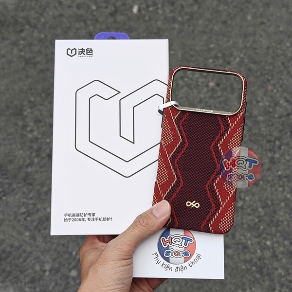 Ốp Aramid Defense Red Snake Case iPhone 17 Pro Max 17 Pro 16 Pro Max