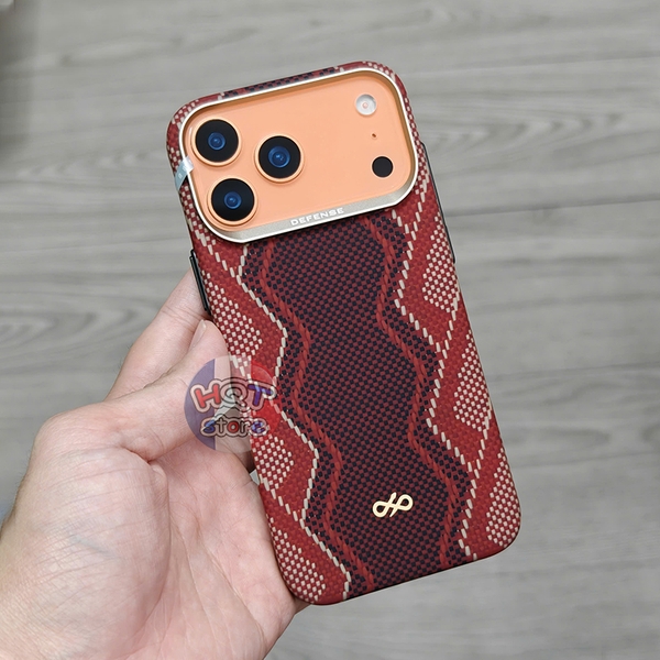 Ốp Aramid Defense Red Snake Case iPhone 17 Pro Max 17 Pro 16 Pro Max