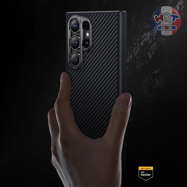 Ốp carbon 600D Benks MagClap ArmorPro Case cho S24 Ultra (Viền dẻo)