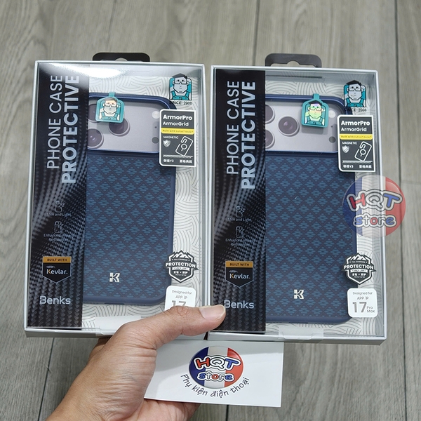 Ốp carbon Benks ArmorGrid ArmorPro Y2 Case iPhone 17 Pro Max / 17 Pro